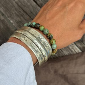 Armband av halvädelstenar – Afrikans turkos